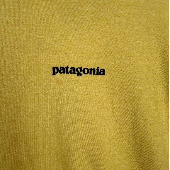 Patagonia Responsibili-Tee Recycled XL Yellow Casual Outdoors Men's Shirt - Picture 3 of 8